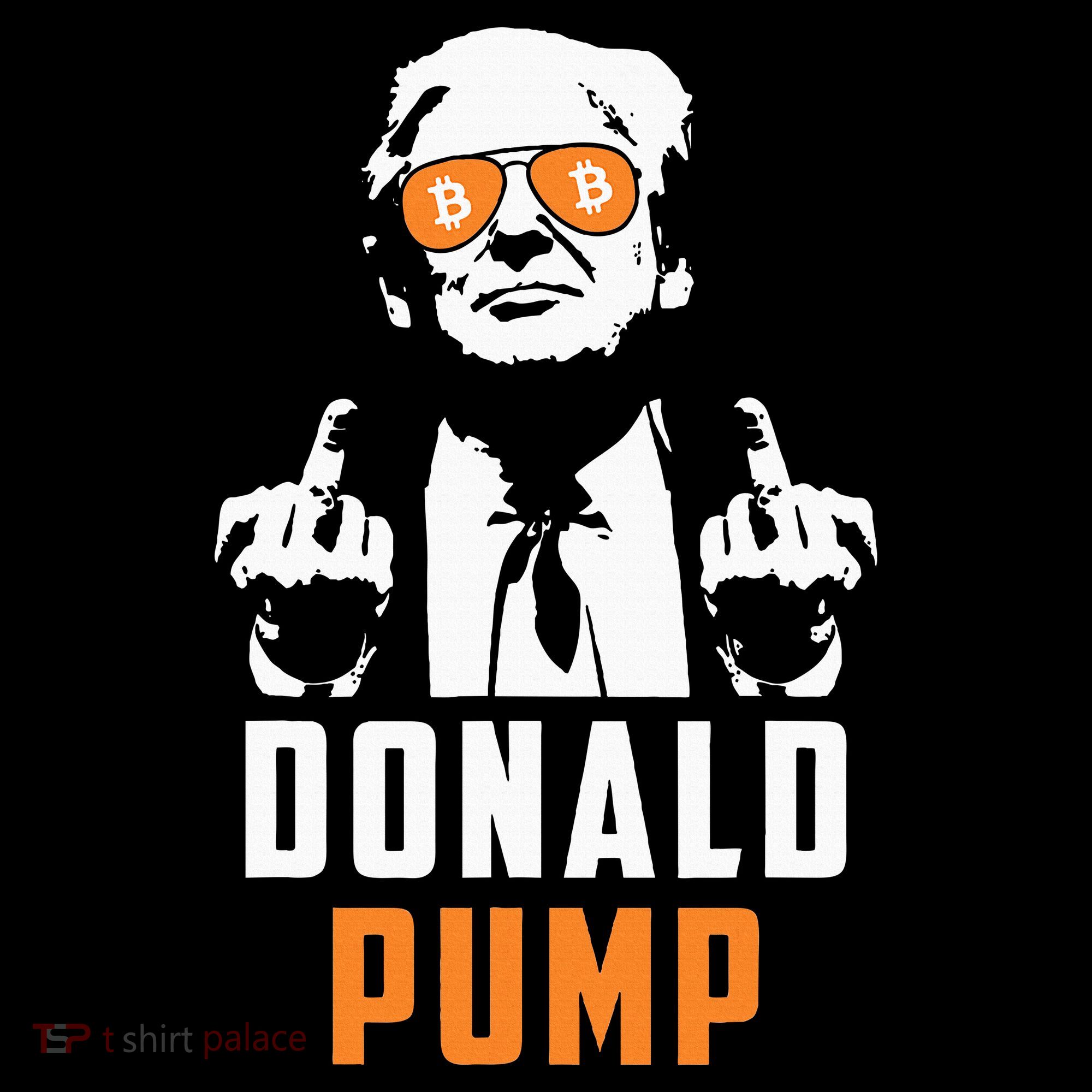 Donald Pump Bitcoin Funny Trump 2024 Crypto American Flag Women's Hoodie