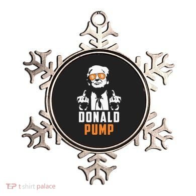 Donald Pump Bitcoin Funny Trump 2024 Crypto American Flag Ornament