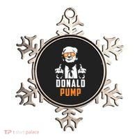 Donald Pump Bitcoin Funny Trump 2024 Crypto American Flag Ornament thumb 0