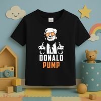 Donald Pump Bitcoin Funny Trump 2024 Crypto American Flag Toddler T-Shirt thumb 3