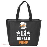 Donald Pump Bitcoin Funny Trump 2024 Crypto American Flag Tote Bag thumb 0