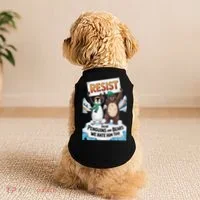 DEAR PENGUINS BEARS WE HATE HIM TOO NO TARIFFS RESIST Doggie Tank thumb 2