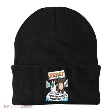 DEAR PENGUINS BEARS WE HATE HIM TOO NO TARIFFS RESIST Beanie