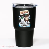DEAR PENGUINS BEARS WE HATE HIM TOO NO TARIFFS RESIST Tumbler thumb 0