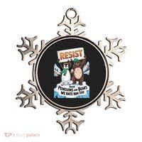 DEAR PENGUINS BEARS WE HATE HIM TOO NO TARIFFS RESIST Ornament thumb 0