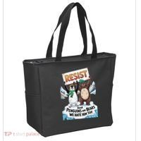 DEAR PENGUINS BEARS WE HATE HIM TOO NO TARIFFS RESIST Tote Bag thumb 2