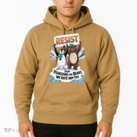 DEAR PENGUINS BEARS WE HATE HIM TOO NO TARIFFS RESIST Hoodie thumb 2