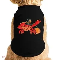Dabbing Pilgrim Crab Thanksgiving Great Gift Doggie Tank thumb 0