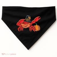 Dabbing Pilgrim Crab Thanksgiving Great Gift USA-Made Doggie Bandana thumb 0