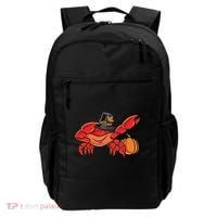 Dabbing Pilgrim Crab Thanksgiving Great Gift Backpack thumb 0