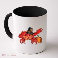 Dabbing Pilgrim Crab Thanksgiving Great Gift Coffee Mug thumb 0