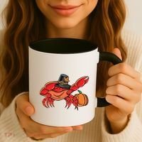 Dabbing Pilgrim Crab Thanksgiving Great Gift Coffee Mug thumb 3