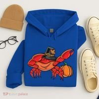 Dabbing Pilgrim Crab Thanksgiving Great Gift Hoodie thumb 4