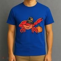 Dabbing Pilgrim Crab Thanksgiving Great Gift T-Shirt thumb 3