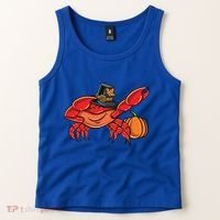 Dabbing Pilgrim Crab Thanksgiving Great Gift Tank Top thumb 2