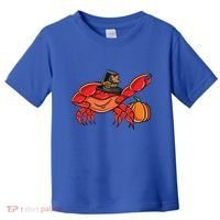 Dabbing Pilgrim Crab Thanksgiving Great Gift Toddler T-Shirt thumb 0
