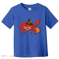 Dabbing Pilgrim Crab Thanksgiving Great Gift Toddler T-Shirt thumb 0