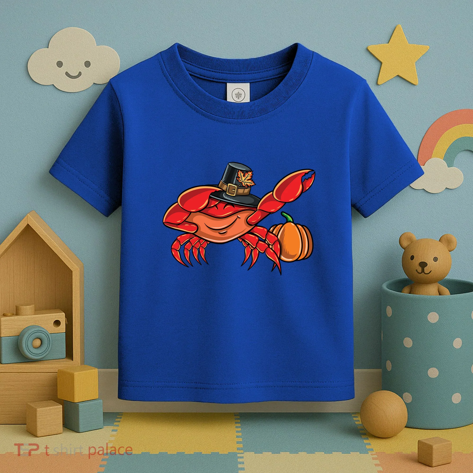 Dabbing Pilgrim Crab Thanksgiving Great Gift Toddler T-Shirt