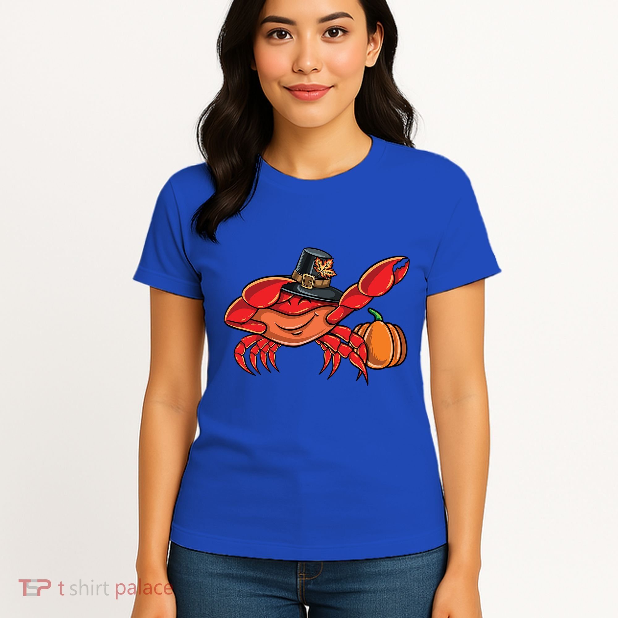 Dabbing Pilgrim Crab Thanksgiving Great Gift Women's T-Shirt