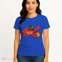 Dabbing Pilgrim Crab Thanksgiving Great Gift Women's T-Shirt thumb 4