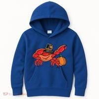 Dabbing Pilgrim Crab Thanksgiving Great Gift Kids Hoodie thumb 0