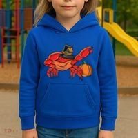 Dabbing Pilgrim Crab Thanksgiving Great Gift Kids Hoodie thumb 3