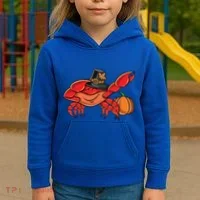 Dabbing Pilgrim Crab Thanksgiving Great Gift Kids Hoodie thumb 3