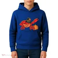 Dabbing Pilgrim Crab Thanksgiving Great Gift Kids Hoodie thumb 4