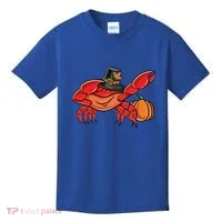 Dabbing Pilgrim Crab Thanksgiving Great Gift Kids T-Shirt thumb 0