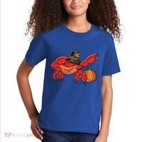 Dabbing Pilgrim Crab Thanksgiving Great Gift Kids T-Shirt thumb 2