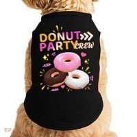 Donut Party Crew Family Matching Friends Donut Lover Funny Funny Gift Doggie Tank thumb 0