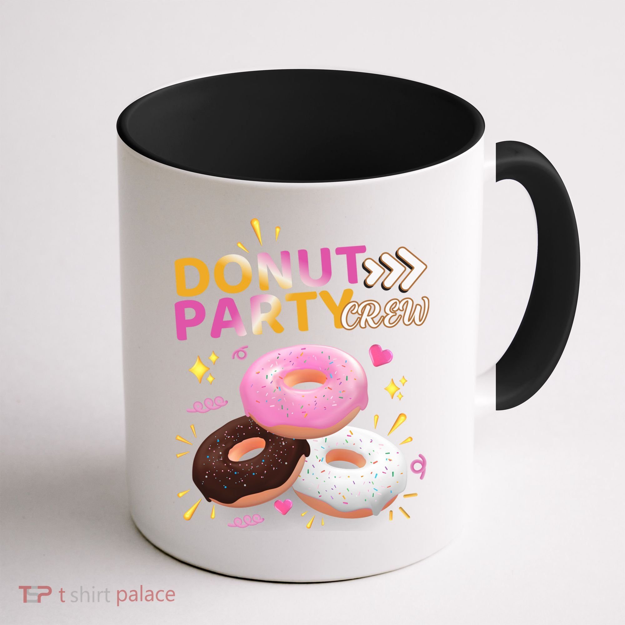 Donut Party Crew Family Matching Friends Donut Lover Funny Funny Gift Coffee Mug