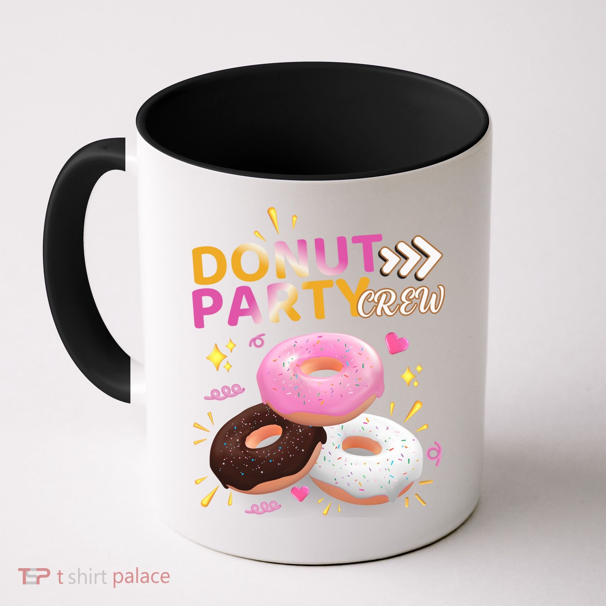 Donut Party Crew Family Matching Friends Donut Lover Funny Funny Gift Coffee Mug