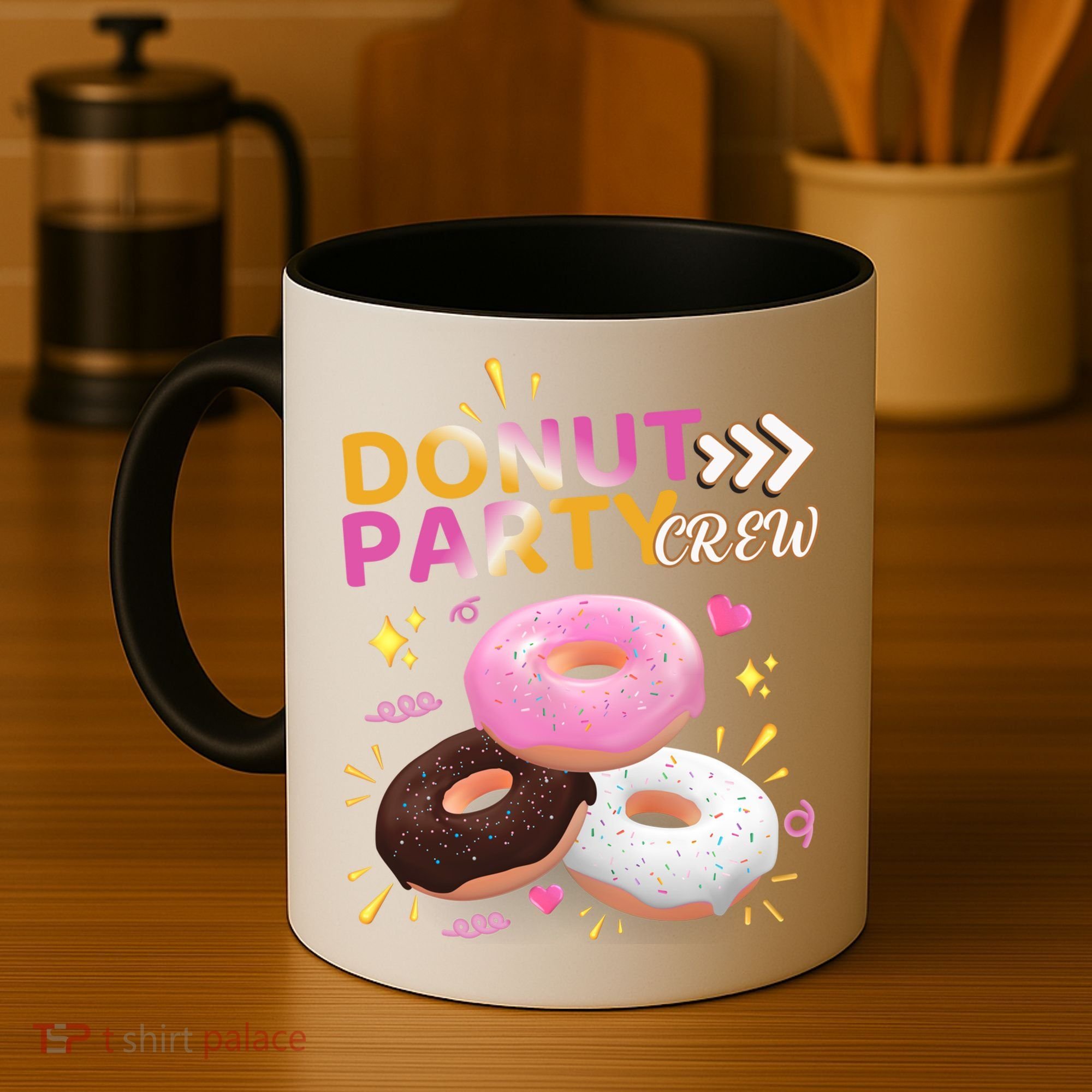 Donut Party Crew Family Matching Friends Donut Lover Funny Funny Gift Coffee Mug