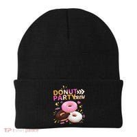 Donut Party Crew Family Matching Friends Donut Lover Funny Funny Gift Beanie thumb 0