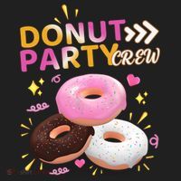 Donut Party Crew Family Matching Friends Donut Lover Funny Funny Gift Beanie thumb 2