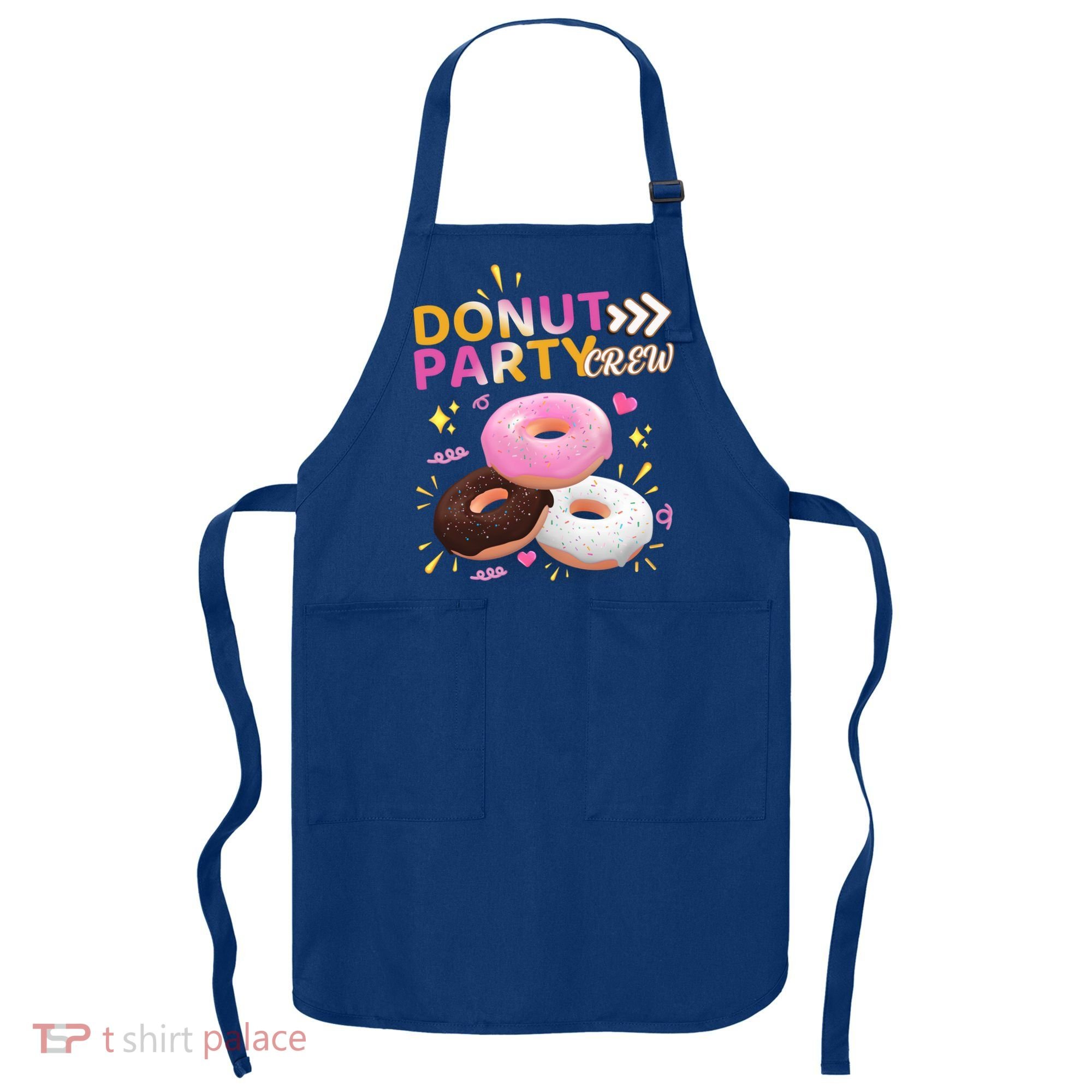 Donut Party Crew Family Matching Friends Donut Lover Funny Funny Gift Apron