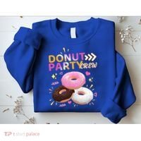 Donut Party Crew Family Matching Friends Donut Lover Funny Funny Gift Sweatshirt thumb 2