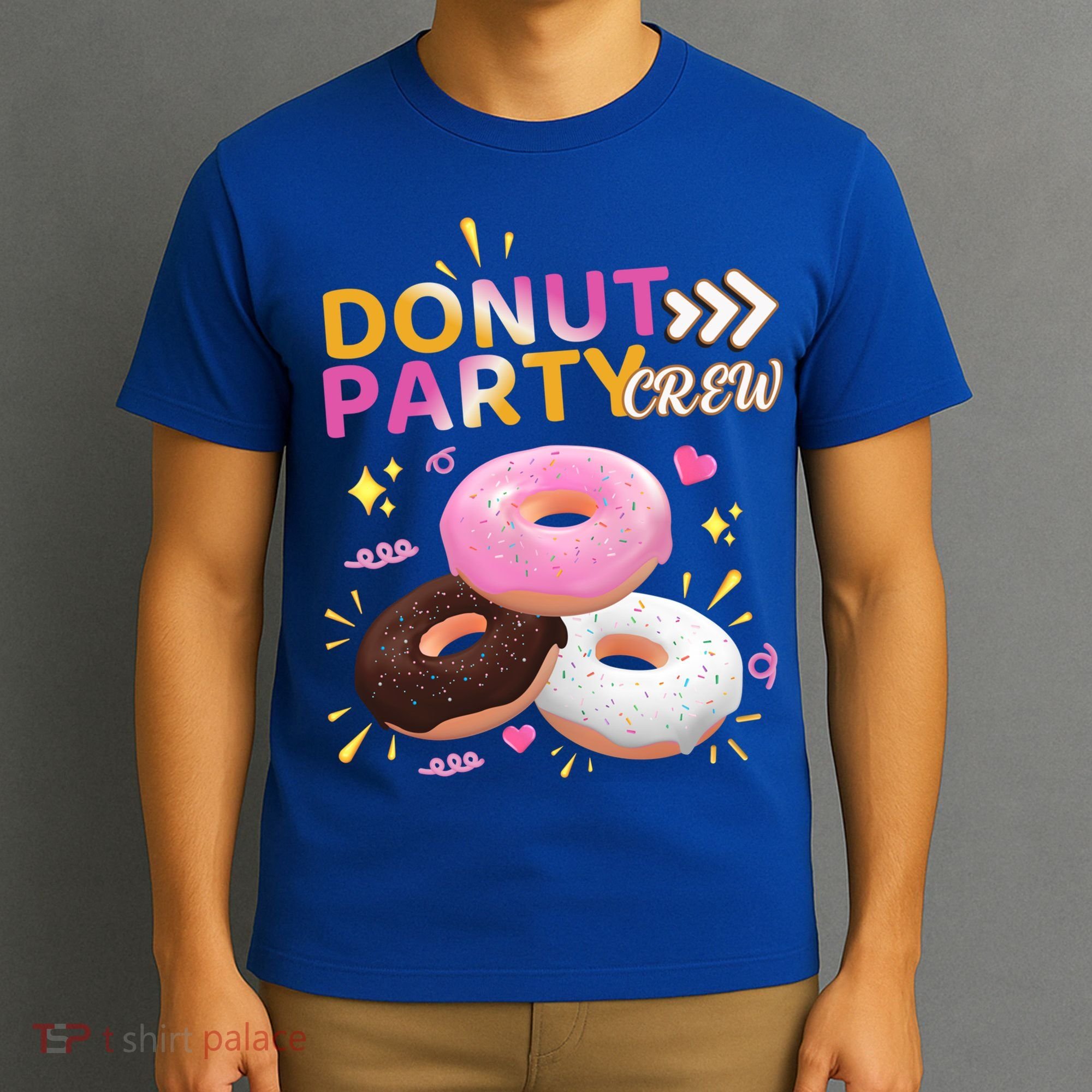 Donut Party Crew Family Matching Friends Donut Lover Funny Funny Gift T-Shirt