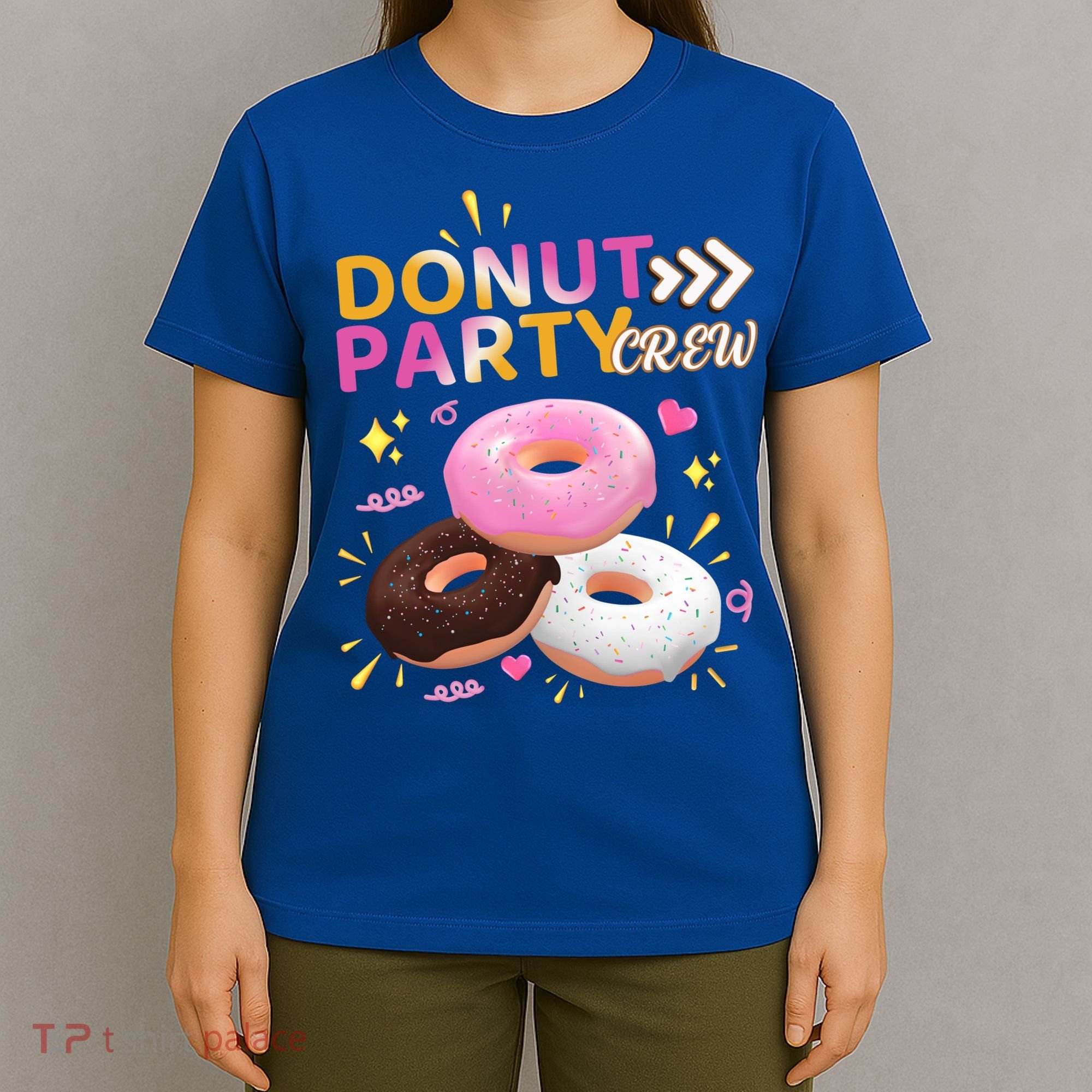 Donut Party Crew Family Matching Friends Donut Lover Funny Funny Gift T-Shirt