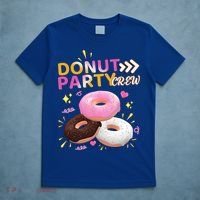 Donut Party Crew Family Matching Friends Donut Lover Funny Funny Gift T-Shirt thumb 5