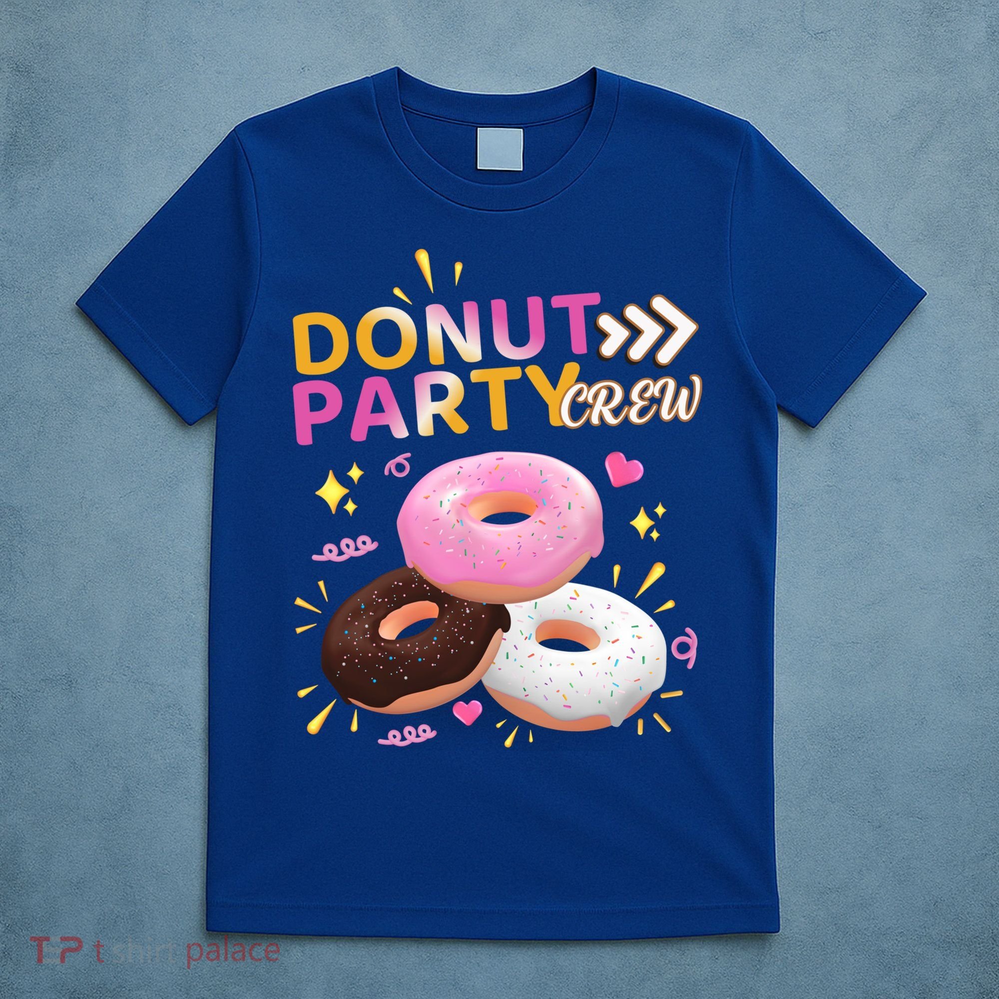 Donut Party Crew Family Matching Friends Donut Lover Funny Funny Gift T-Shirt
