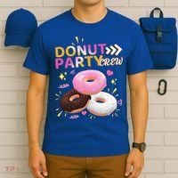Donut Party Crew Family Matching Friends Donut Lover Funny Funny Gift T-Shirt thumb 6