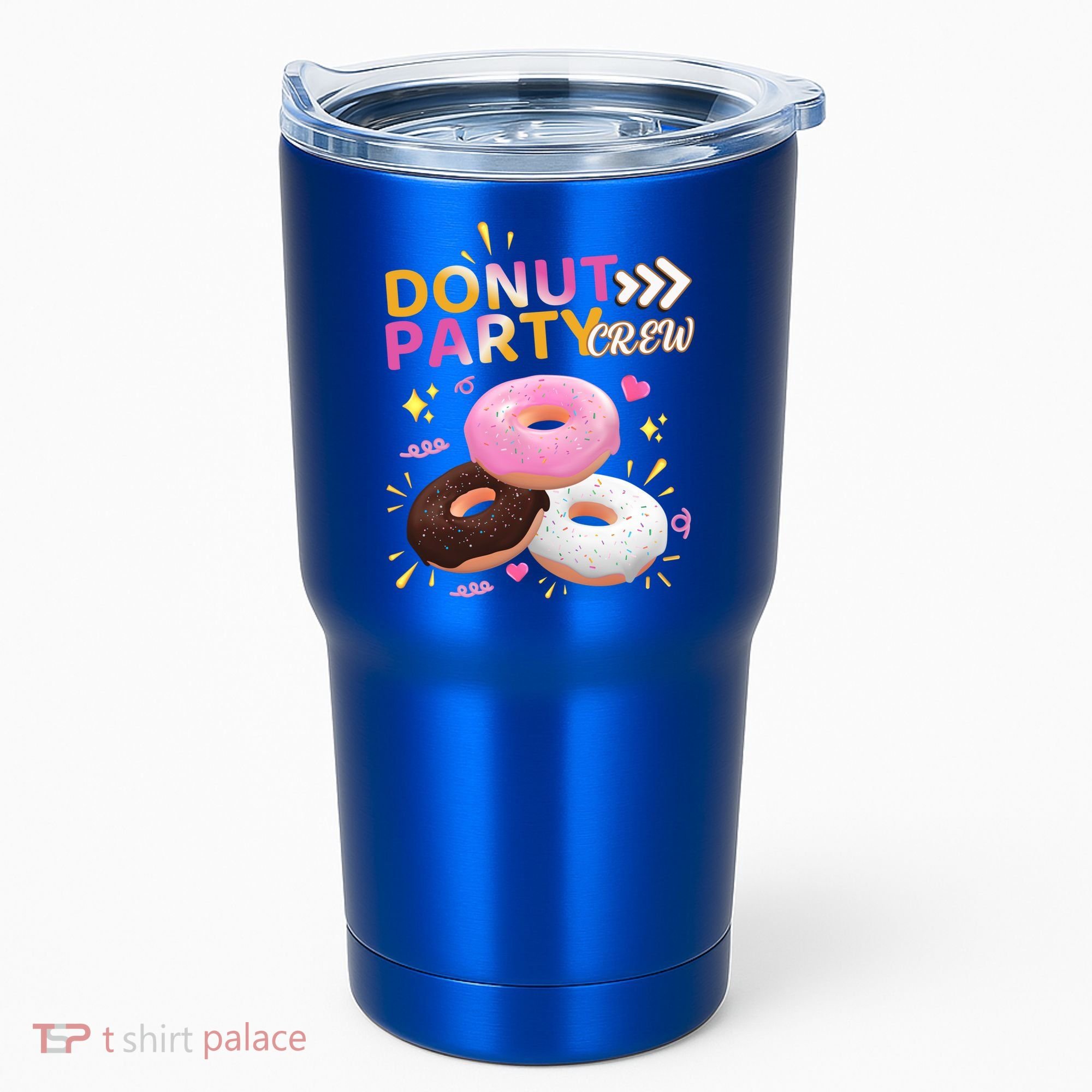 Donut Party Crew Family Matching Friends Donut Lover Funny Funny Gift Tumbler