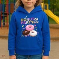 Donut Party Crew Family Matching Friends Donut Lover Funny Funny Gift Kids Hoodie thumb 3