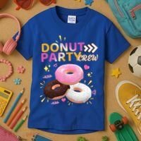Donut Party Crew Family Matching Friends Donut Lover Funny Funny Gift Kids T-Shirt thumb 3