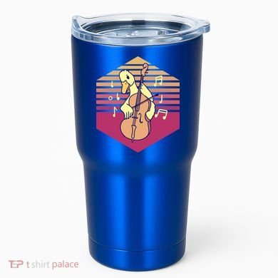 Duck Playing Cello Vintage Gift Tumbler
