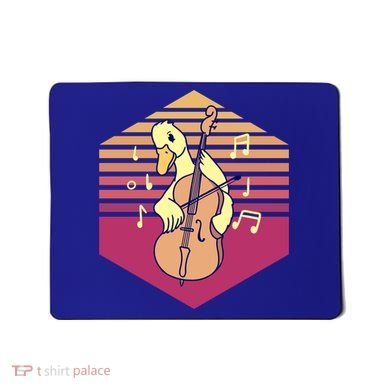 Duck Playing Cello Vintage Gift Mousepad