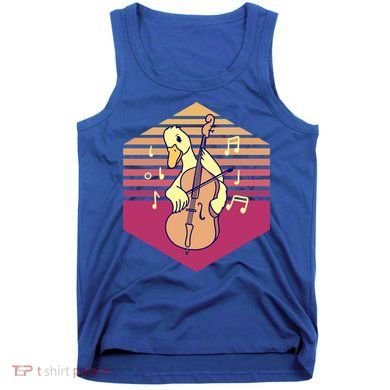 Duck Playing Cello Vintage Gift Tank Top