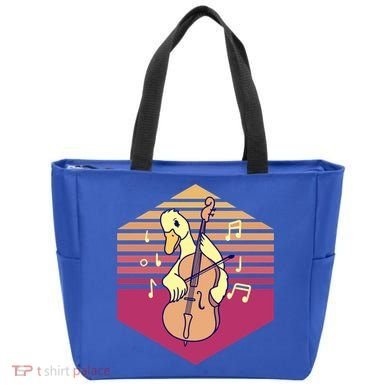 Duck Playing Cello Vintage Gift Tote Bag